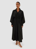 Ratna Shirt Dress - Black
