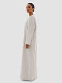 Almaha Long Jacket Abaya - Cloud Blue