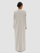 Almaha Long Jacket Abaya - Cloud Blue