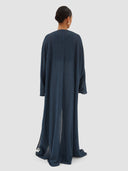 Hind Long Cardigan Abaya - Night Blue