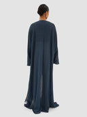 Hind Long Cardigan Abaya - Night Blue
