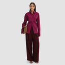 Dalia Trousers - Burgundy