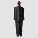 Zelda Trousers - Two-Tone Black & Grey Pinstripe