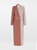 Hend Long Blazer Abaya - Rosewood & Soft Pink