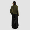 Myo Cashmere Cardigan - Olive Green